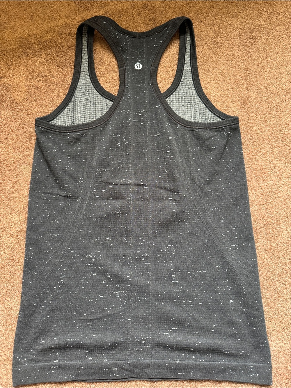 lululemon athletica Black Speckled Racerback Tank